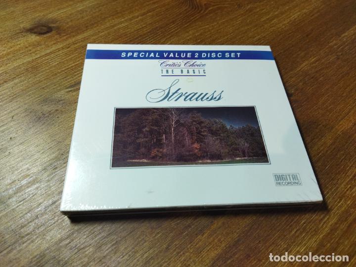 CDs de m&uacute;sica: STRAUSS - CRITIC&acute;S CHOICE THE BASIC - SIMON ADDISON - INTERSOUND 2 CD CCD 904 - NUEVO PRECINTADO - Foto 1