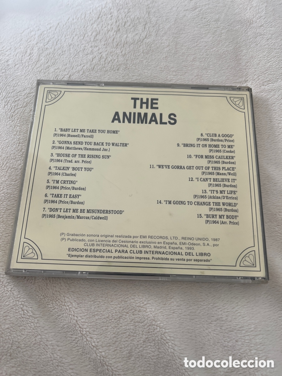 CDs de m&uacute;sica: CD. The Animals. Los 60 de los 60 - Foto 2