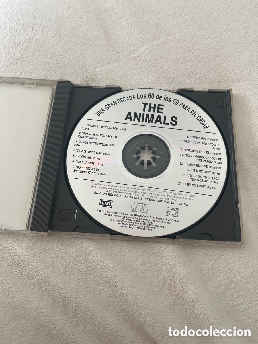 CDs de m&uacute;sica: CD. The Animals. Los 60 de los 60 - Foto 3