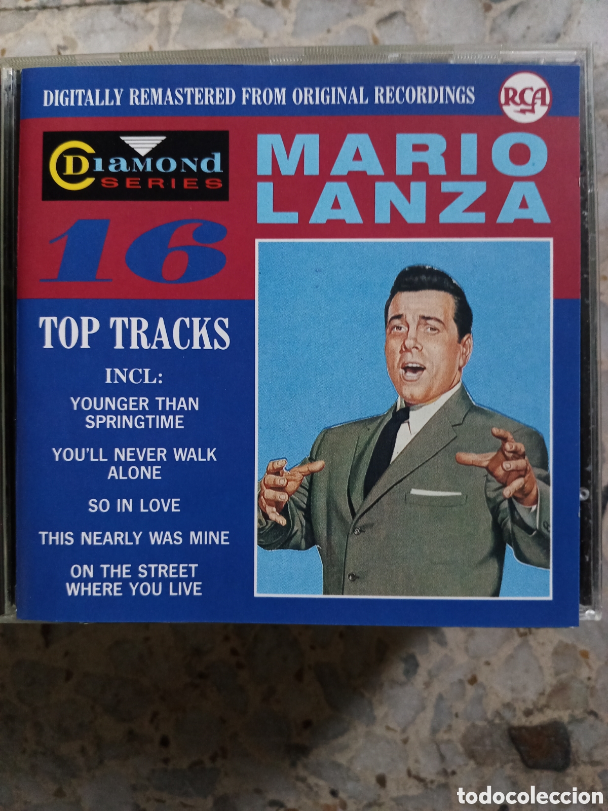 CDs de m&uacute;sica: CD MARIO LANZA 16 TOP TRACKS - Foto 1