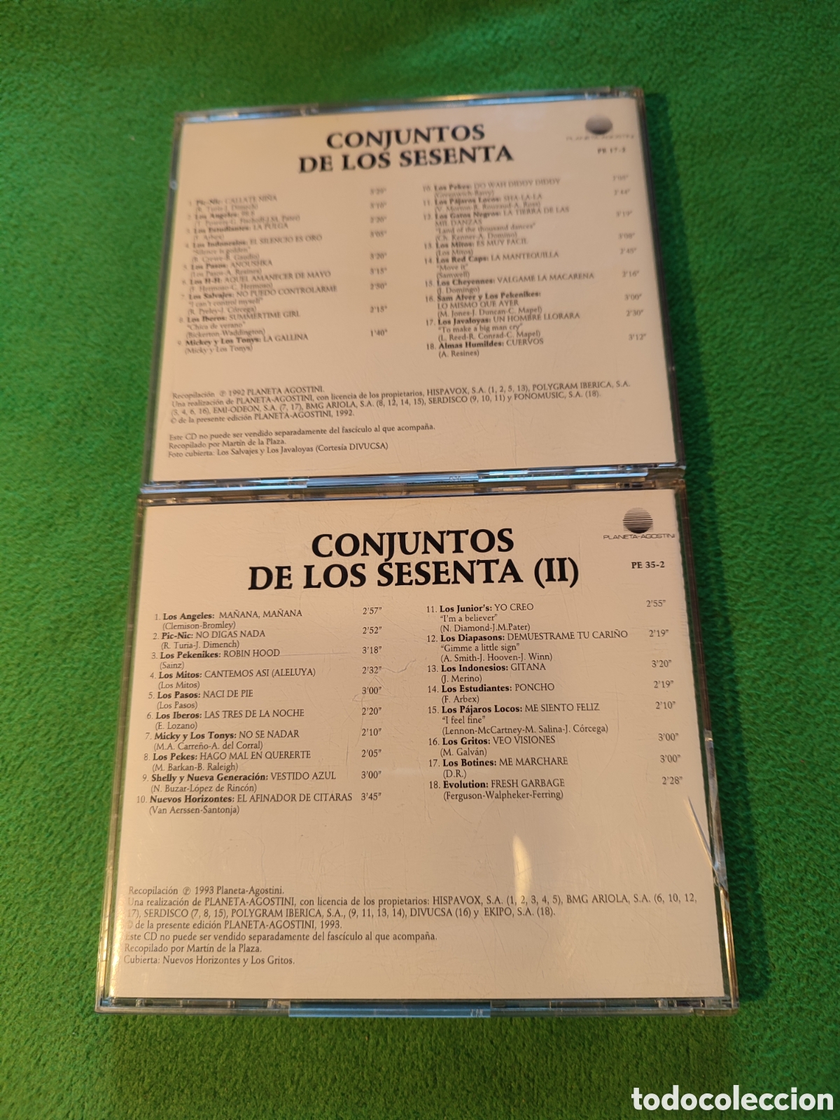 CDs de m&uacute;sica: Conjuntos de los sesenta 1 y 2 - Varios - Foto 2