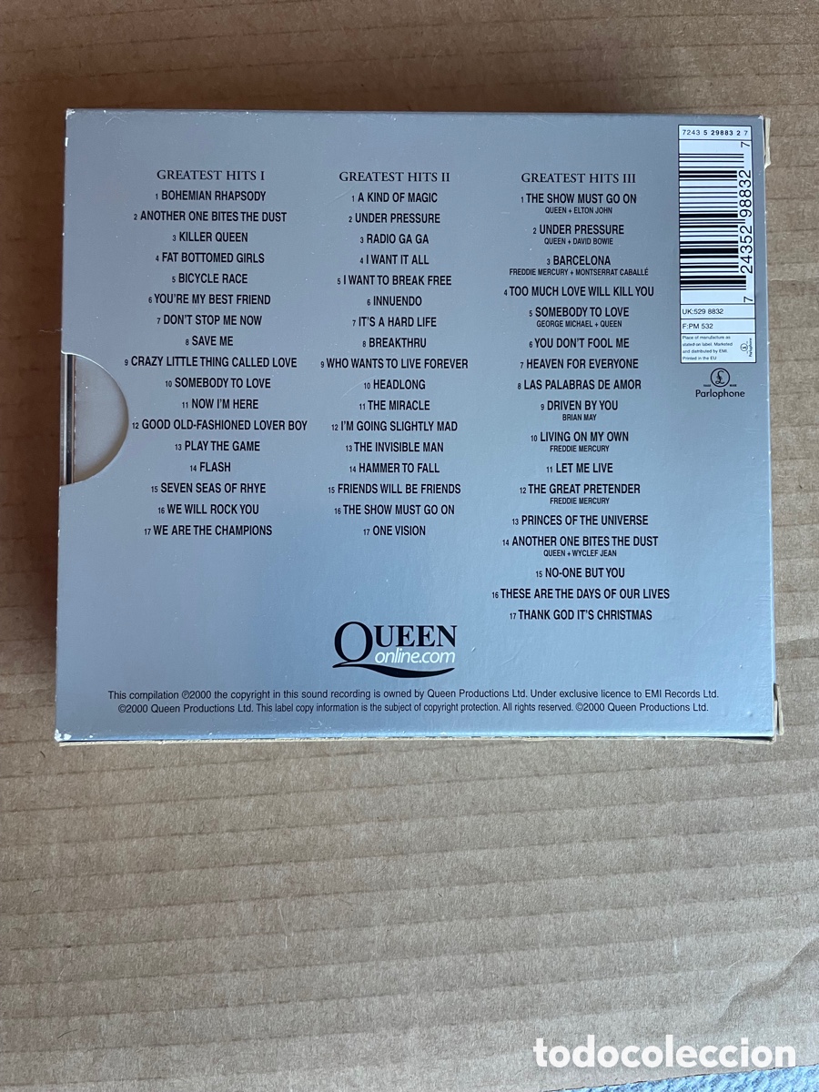 CDs de m&uacute;sica: Queen Greatest hits I II &. III - Foto 3