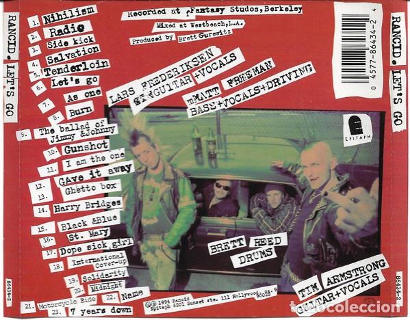 CDs de m&uacute;sica: RANCID &lrm;- LETS GO CD 1995 PUNK ROCK - Foto 2