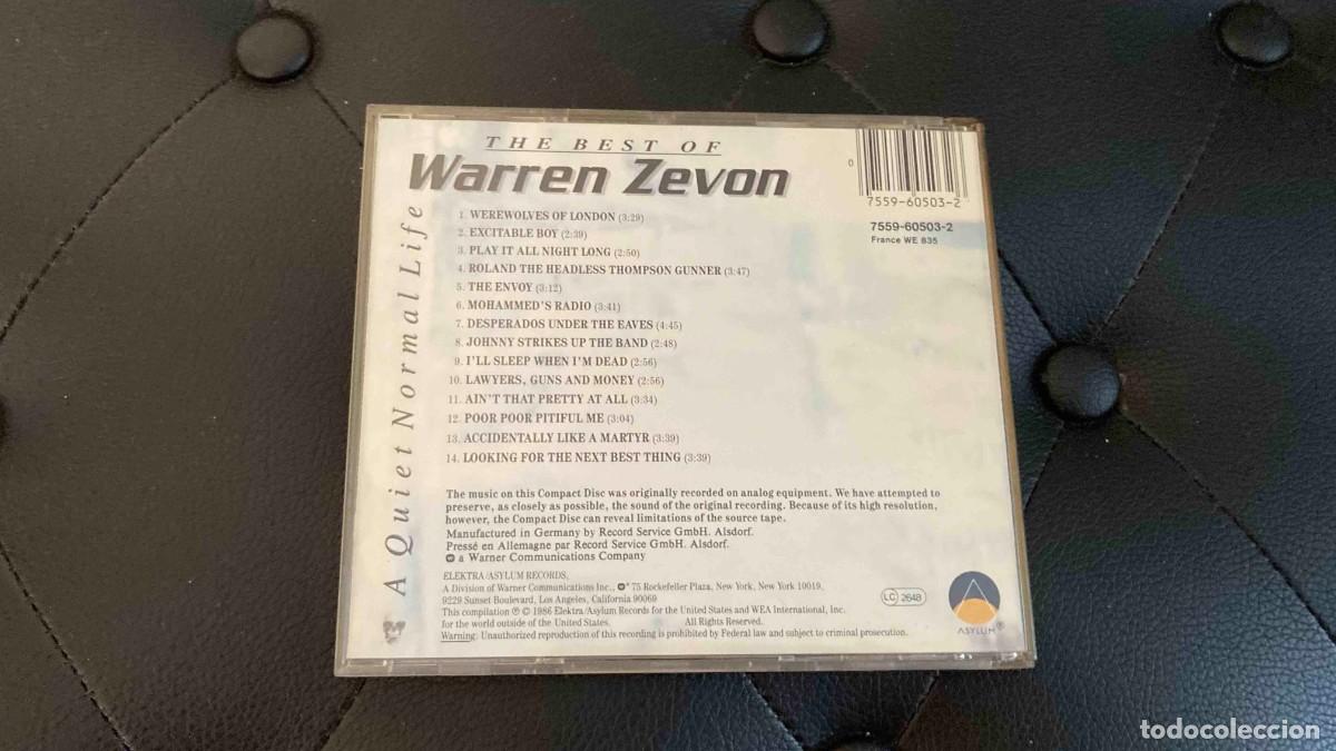 CDs de m&uacute;sica: 2 CDS. Warren Zevon - Foto 2
