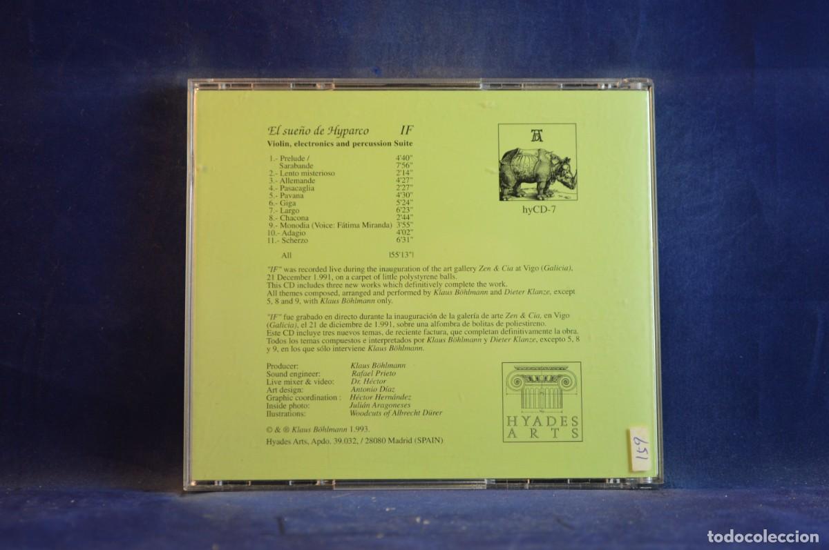 CDs de m&uacute;sica: EL SUE&Ntilde;O DE HYPARCO &ndash; IF - CD - Foto 2