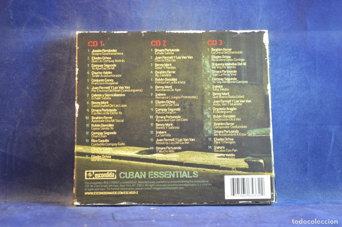 CDs de m&uacute;sica: VARIOUS &ndash; CUBAN ESSENTIALS - 3 CD - Foto 2