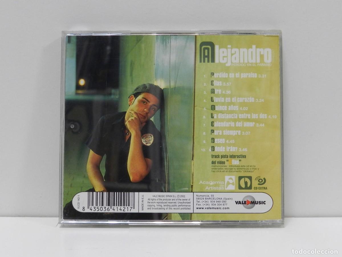 CDs de m&uacute;sica: DISCO CD. Alejandro Parre&ntilde;o &ndash; Perdido En El Para&iacute;so. COMPACT DISC. - Foto 2