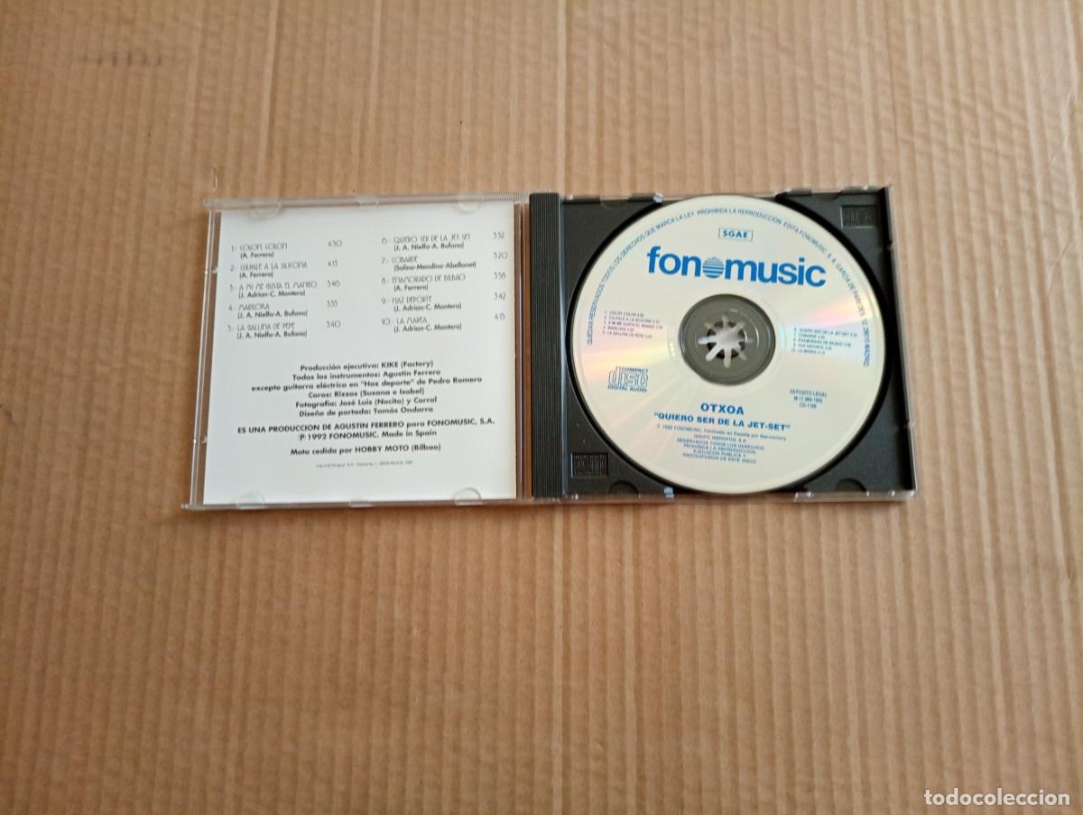 CDs de m&uacute;sica: OTXOA - QUIERO SER DE LA JET SET CD 1992 - Foto 2
