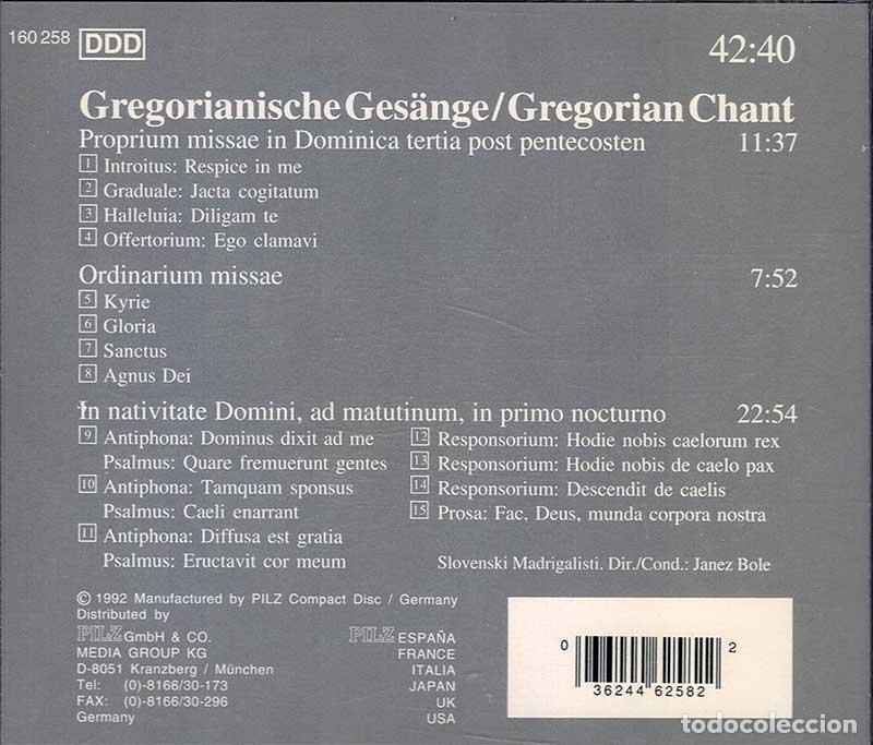 CDs de m&uacute;sica: Vienna Master Series. Gregorian Chant. CD - Foto 2