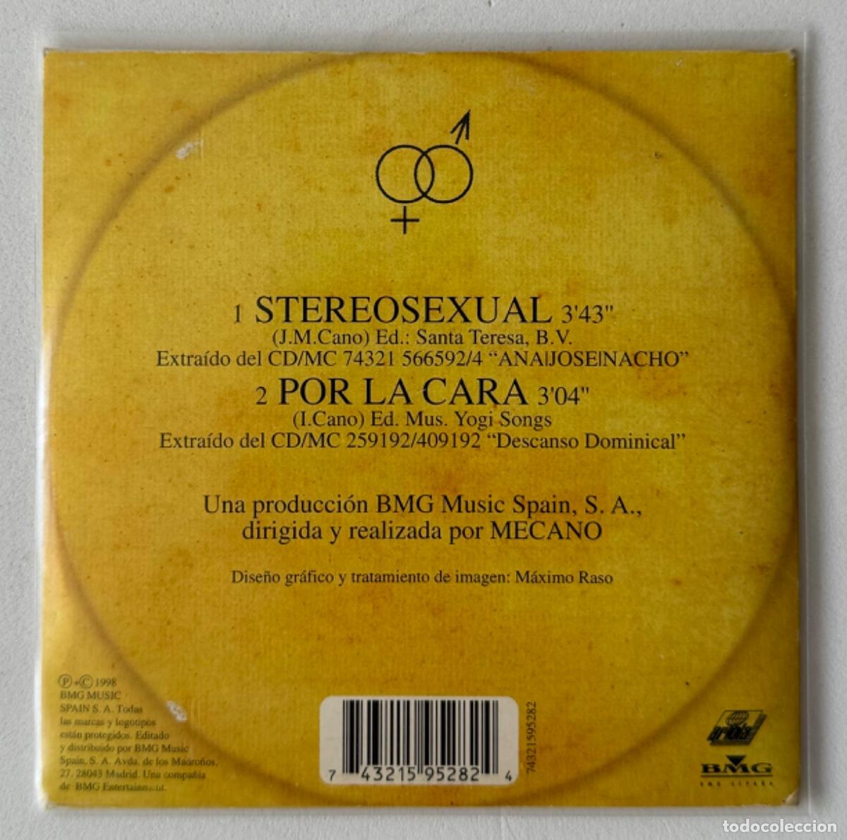 CDs de m&uacute;sica: MECANO STEREOSEXUAL. CD SINGLE. 1998. ARIOLA. - Foto 2