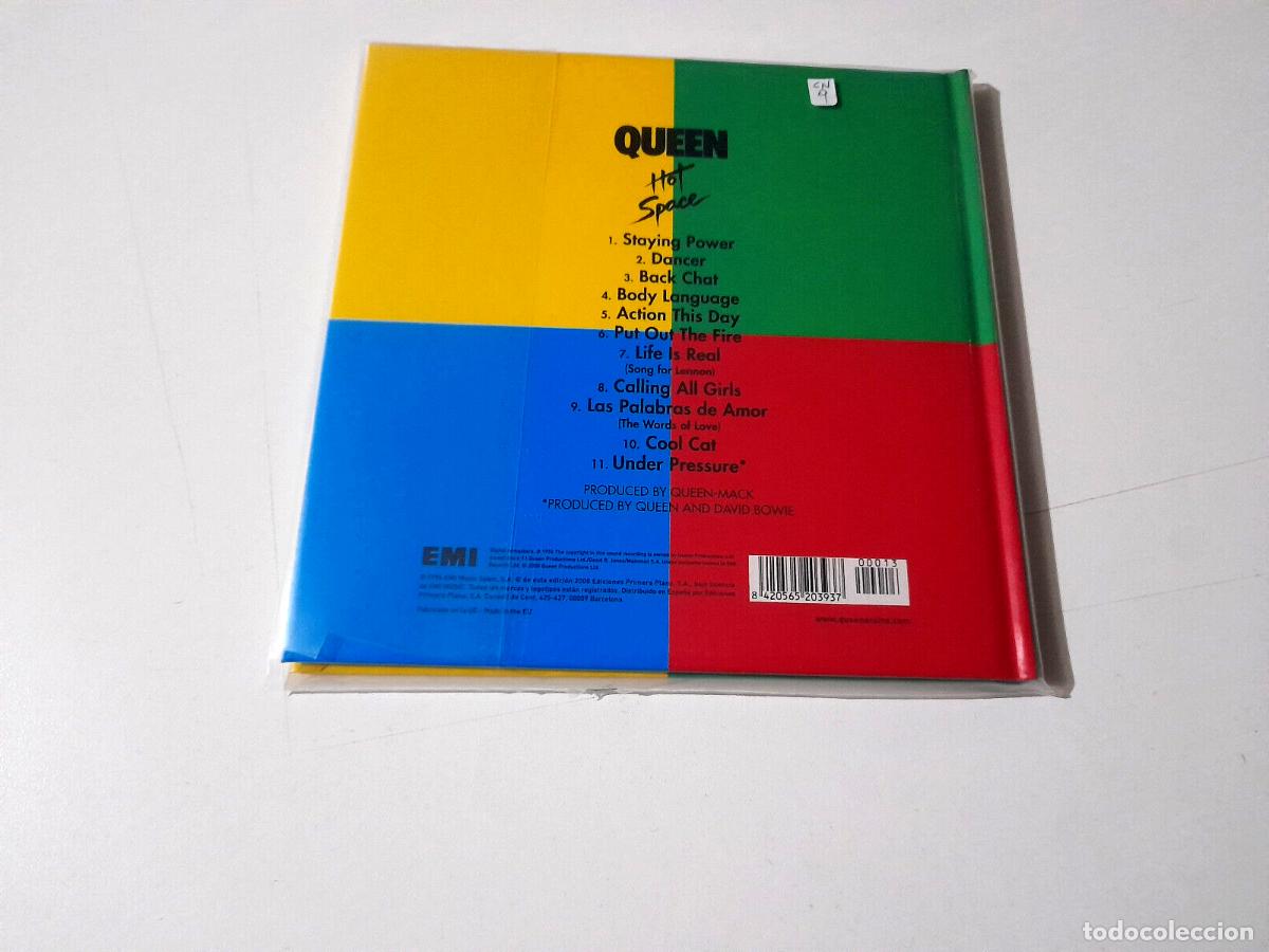 CDs de m&uacute;sica: QUEEN &rdquo;HOT SPACE&rdquo; CD + LIBRO 11 TRACKS COMO NUEVO - Foto 2