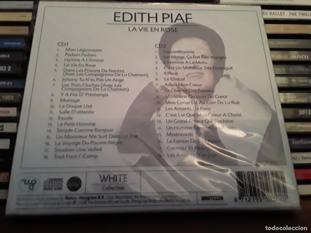 CDs de m&uacute;sica: Edith Piaf &lrm;&ndash; La Vie En Rose - 2cd sellado - Foto 2
