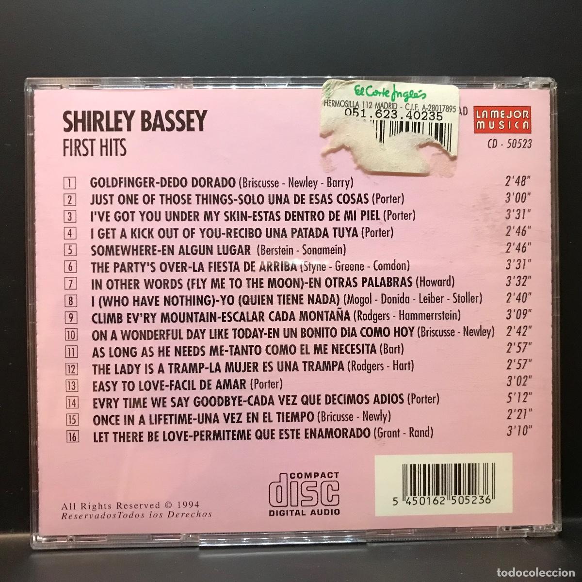 CDs de m&uacute;sica: Shirley Bassey ● First Hits ● CD, Compilation - Foto 2
