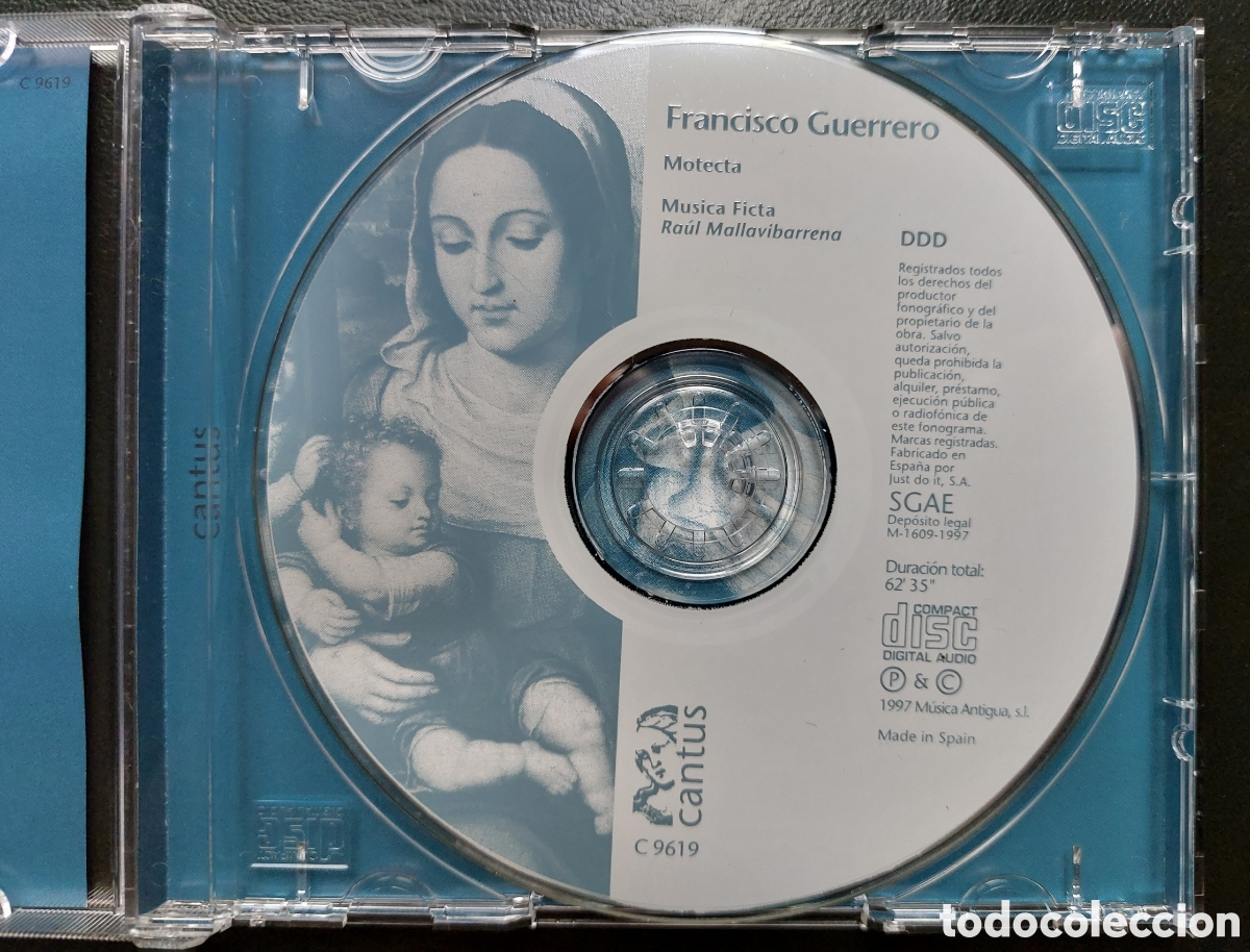 CDs de m&uacute;sica: Francisco Guerrero. Motecta. - Foto 3