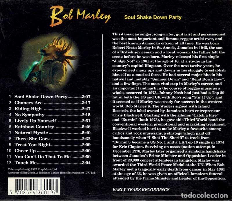 CDs de m&uacute;sica: Bob Marley - Soul Shake Down Party. CD - Foto 2