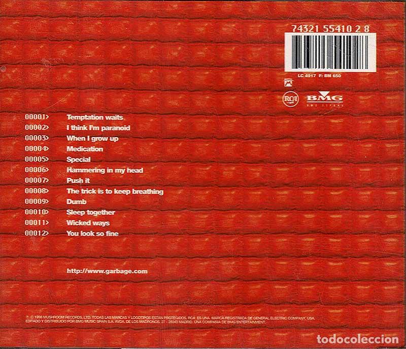 CDs de m&uacute;sica: Garbage - Version 2.0. CD - Foto 2
