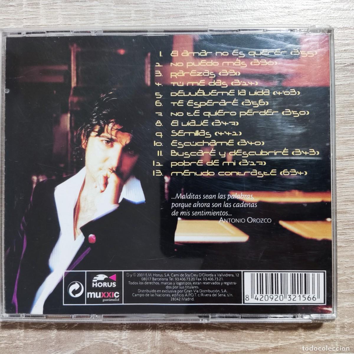 CDs de m&uacute;sica: CD - ANTONIO OROZCO - SEMILLA DEL SILENCIO - - Foto 2
