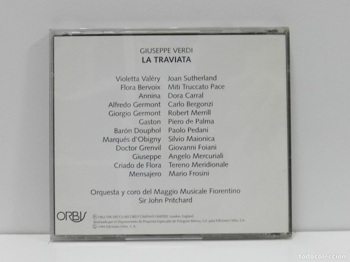 CDs de m&uacute;sica: DISCO CD. Verdi &ndash; La Traviata. COMPACT DISC. - Foto 2