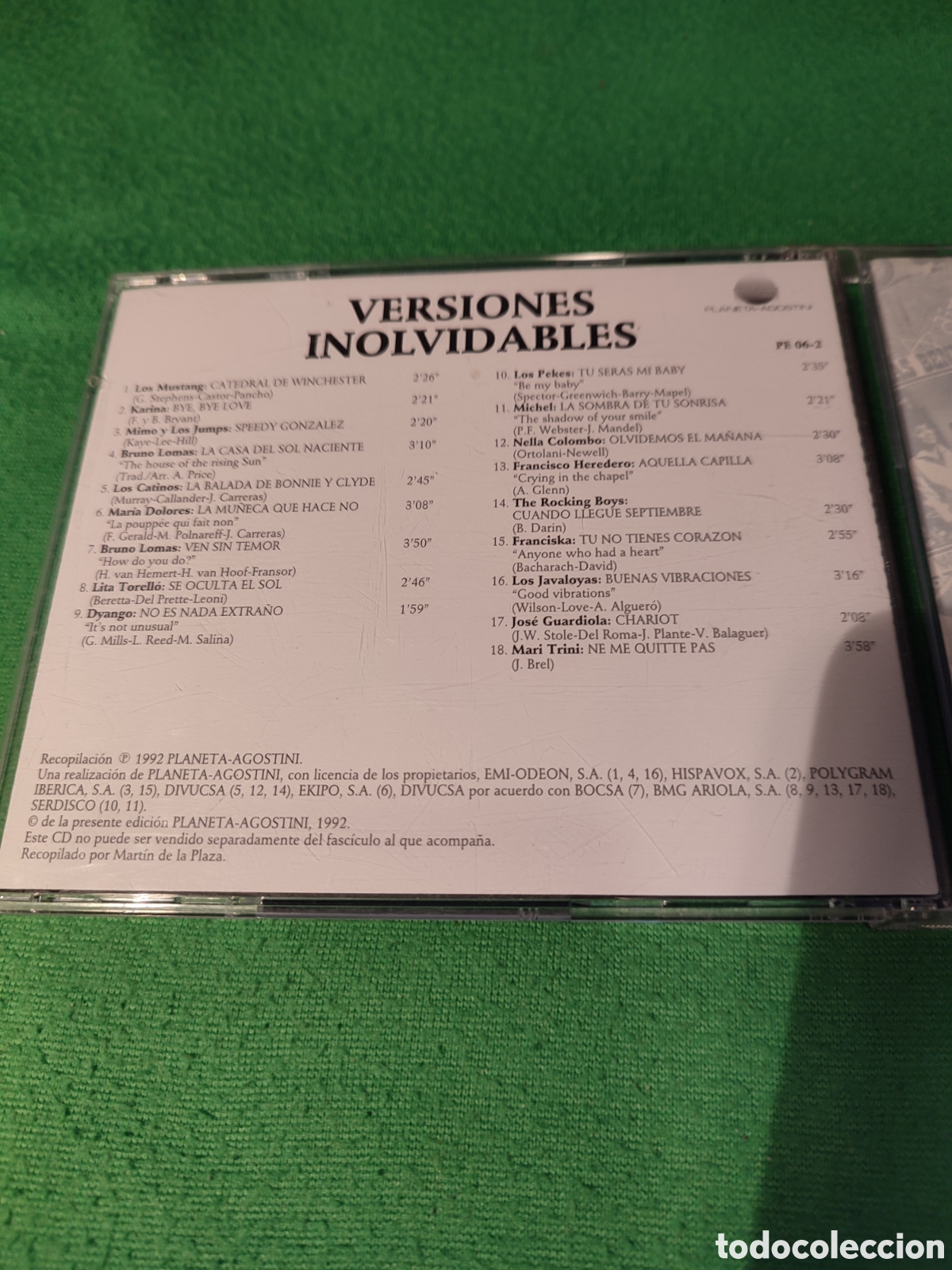 CDs de m&uacute;sica: Versiones inolvidables - Varios - Foto 3