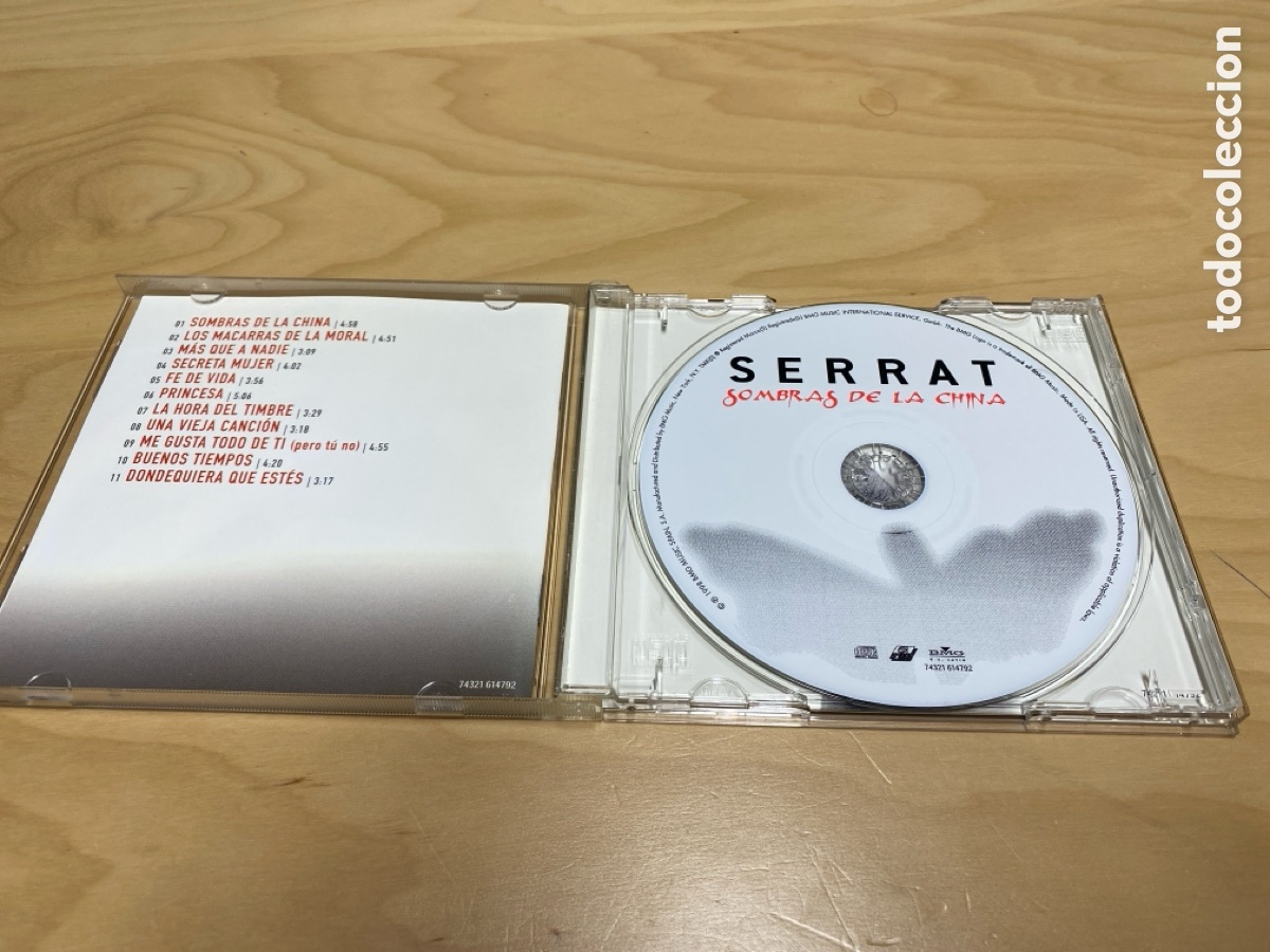 CDs de m&uacute;sica: Serrat - Sombras De La China - Foto 3