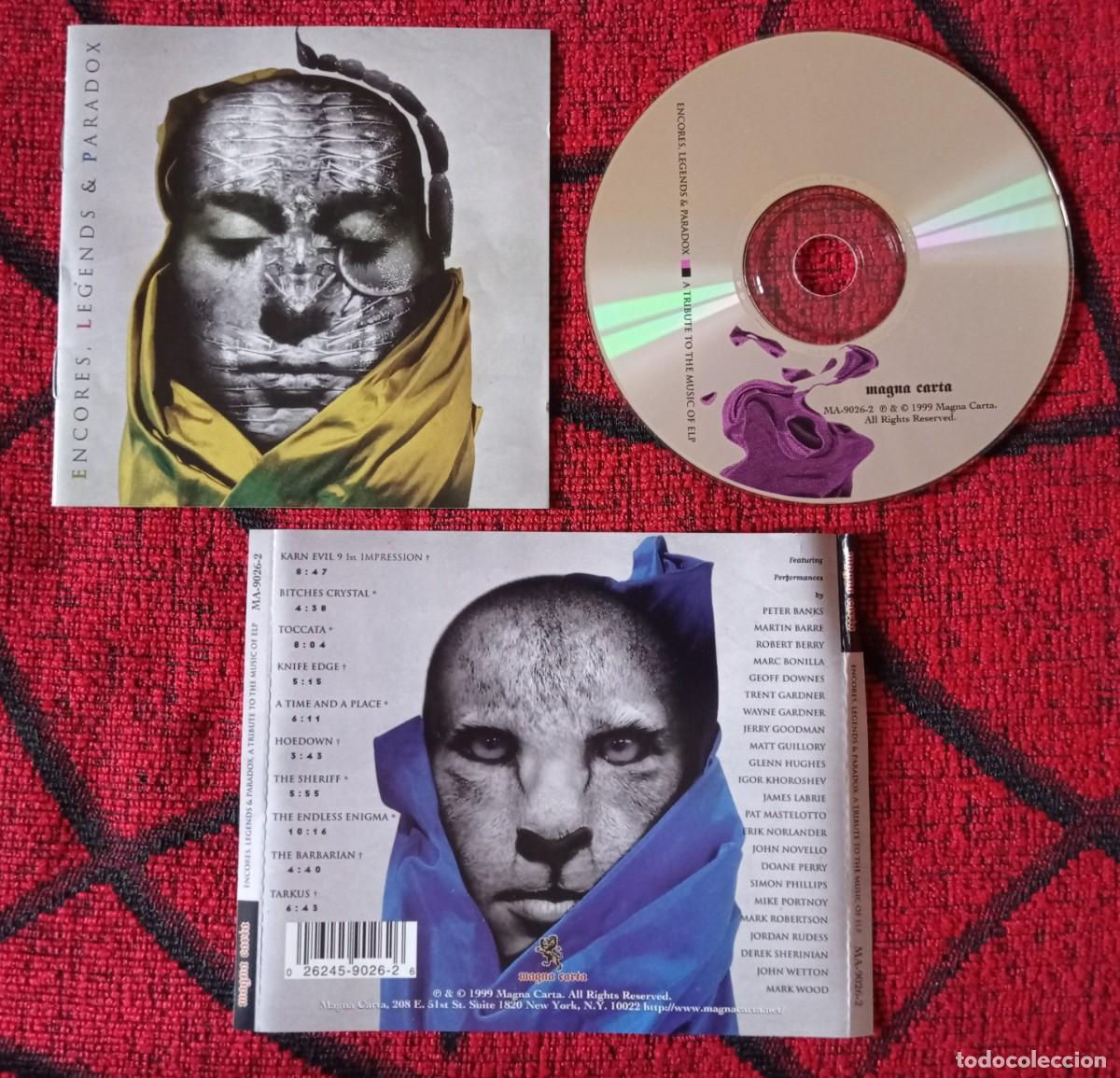 CDs de m&uacute;sica: ENCORES, LEGENDS & PARADOX: A Tribute To The Music Of ELP - CD ORIGINAL 1999 USA