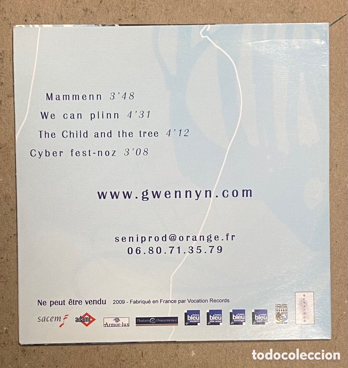 CDs de m&uacute;sica: CD. GWENNYN &ldquo;MAMMEN&rdquo; (VOCATION RECORDS 2009). - Foto 2