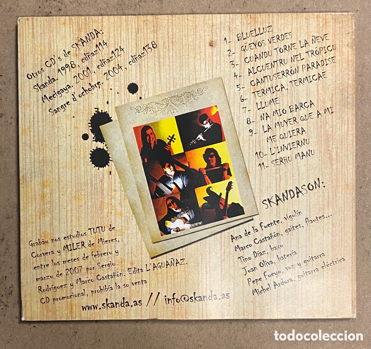 CDs de m&uacute;sica: CD DIGIPACK. SKANDA &ldquo;EL CUARTU&rdquo; (2007). - Foto 2