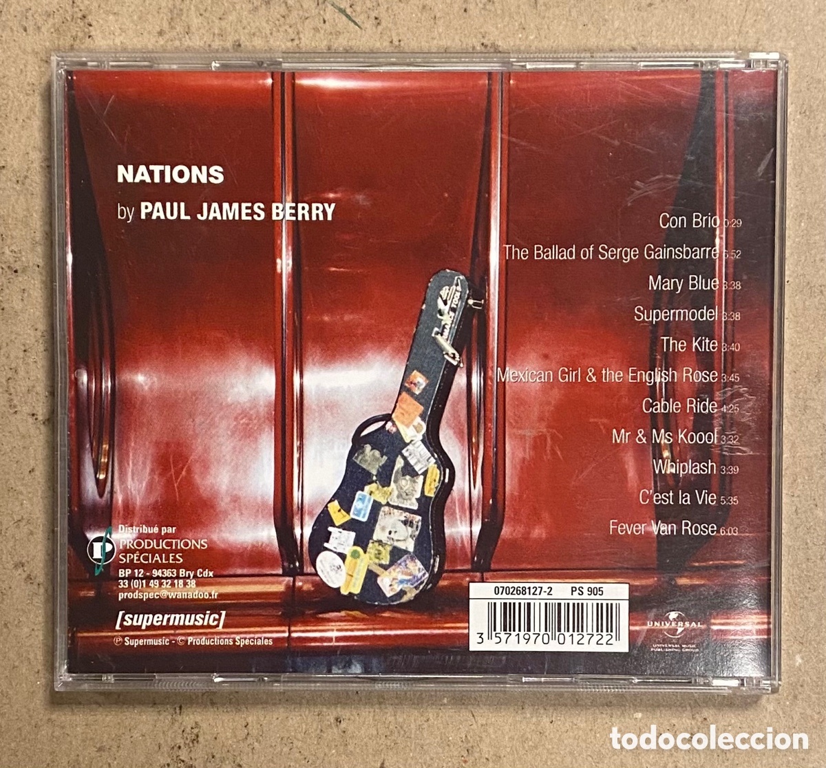 CDs de m&uacute;sica: CD. PAUL JAMES BERRY &ldquo;NATION&rdquo;. - Foto 2