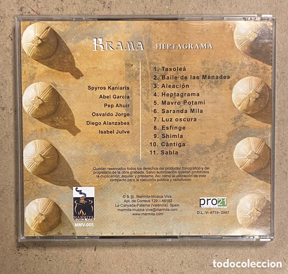 CDs de m&uacute;sica: CD. KRAMA &ldquo;HEPTAGRAMA&rdquo; (2007). - Foto 2