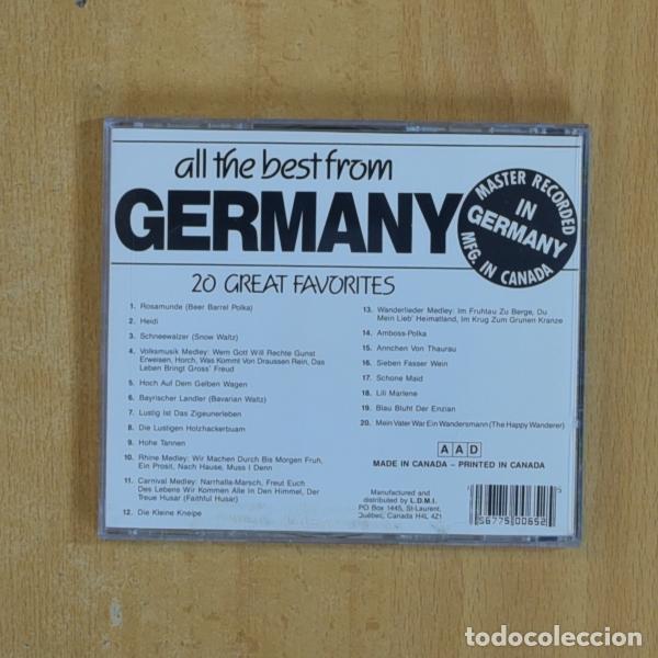 CDs de m&uacute;sica: VARIOS - ALL THE BEST FROM GERMANY - CD - Foto 2