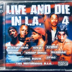 CDs de Música: LIVE AND DIE IN L.A. 4 2 X CD 2005 2PAC REDMAN DR.DRE SNOOP DOGG ICE T ETC HIP HOP GANGSTA
