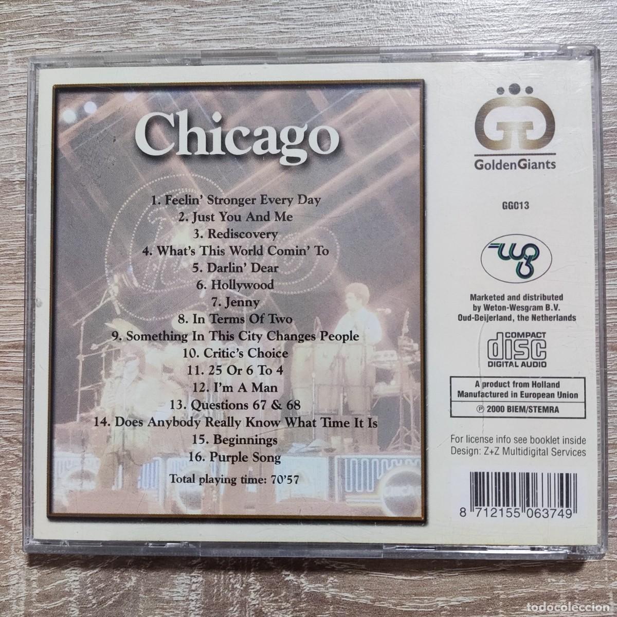 CDs de m&uacute;sica: CD - CHICAGO - FEELIN STRONGER EVERY DAY - ROCK - Foto 2