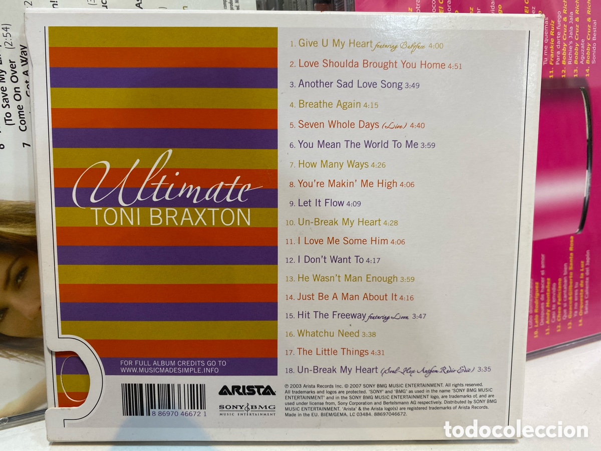 CDs de m&uacute;sica: Toni Braxton - Ultimate (CD, Comp) - Foto 2