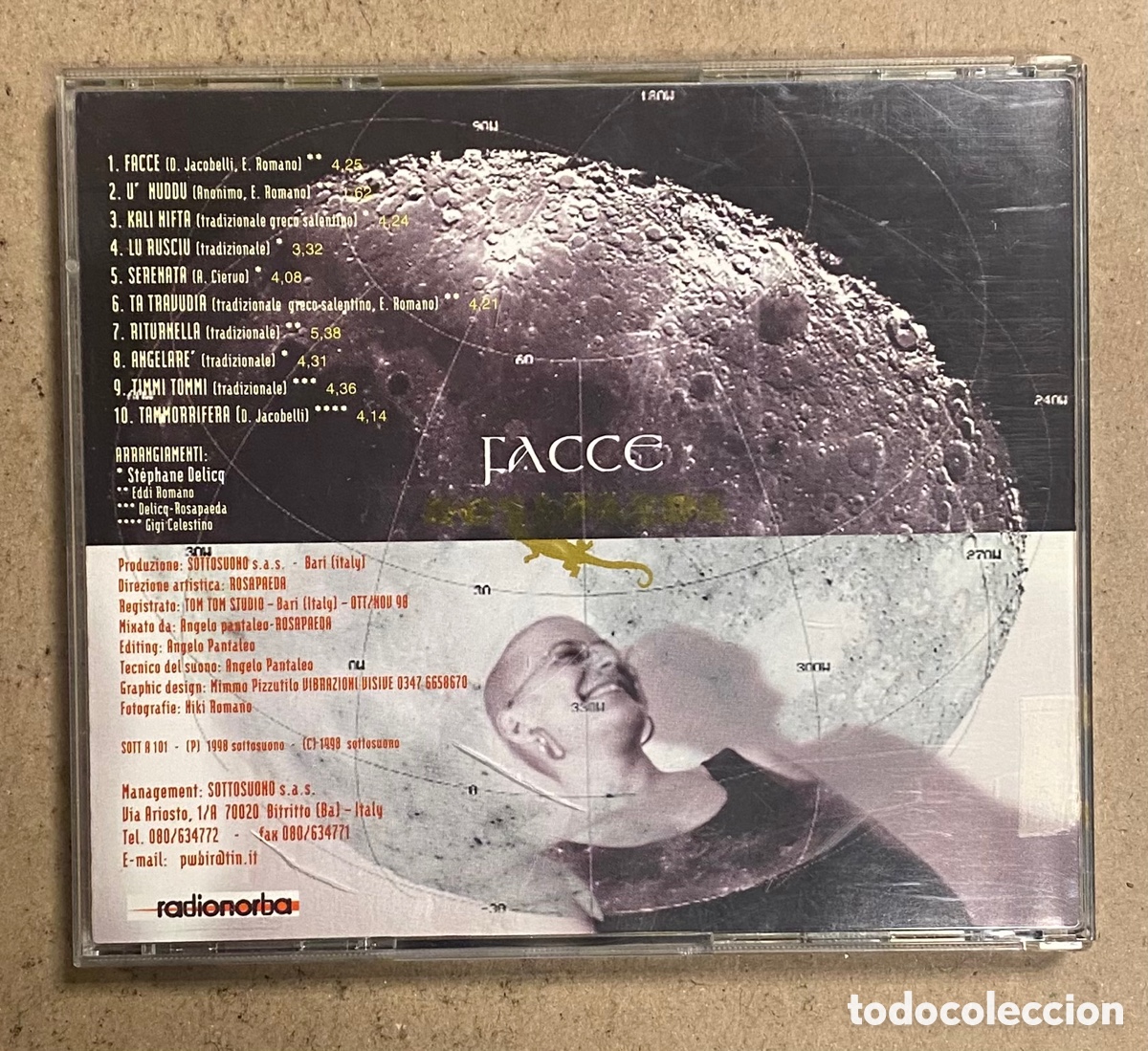 CDs de m&uacute;sica: CD. ROSAPAEDA &ldquo;FACCE&rdquo; (SOTTOSUONO 1998). - Foto 2