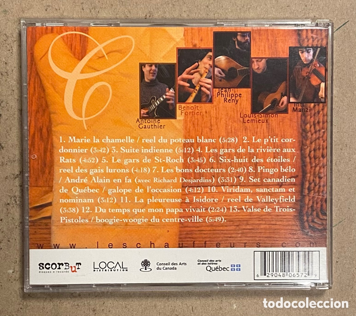 CDs de m&uacute;sica: CD. LES CHAUFFEURS &Agrave; PIEDS &ldquo;D&Eacute;JEUNER CANADIEN&rdquo;. - Foto 2