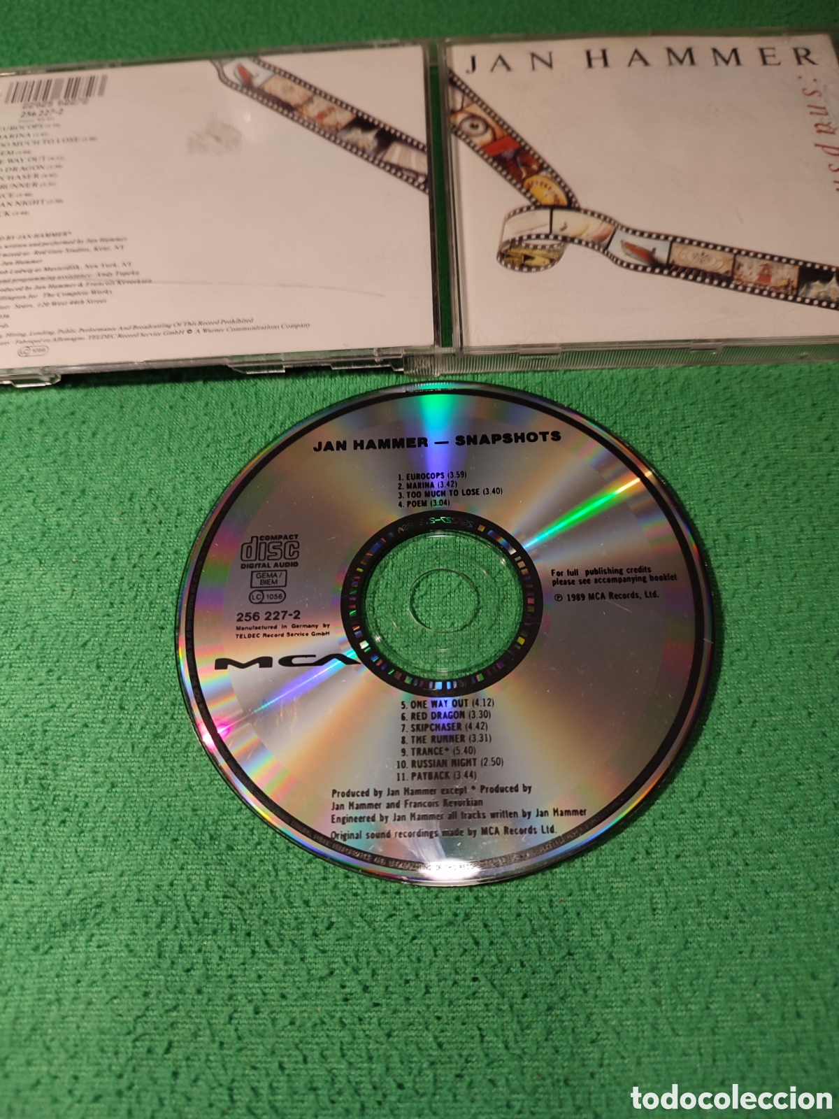 CDs de m&uacute;sica: Jan Hammer - Snaps shots - Foto 2