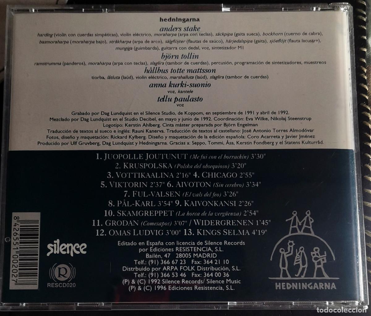 CDs de m&uacute;sica: Hedningarna &lrm;&ndash; Kaksi! CD, Spain 1996 - Foto 2