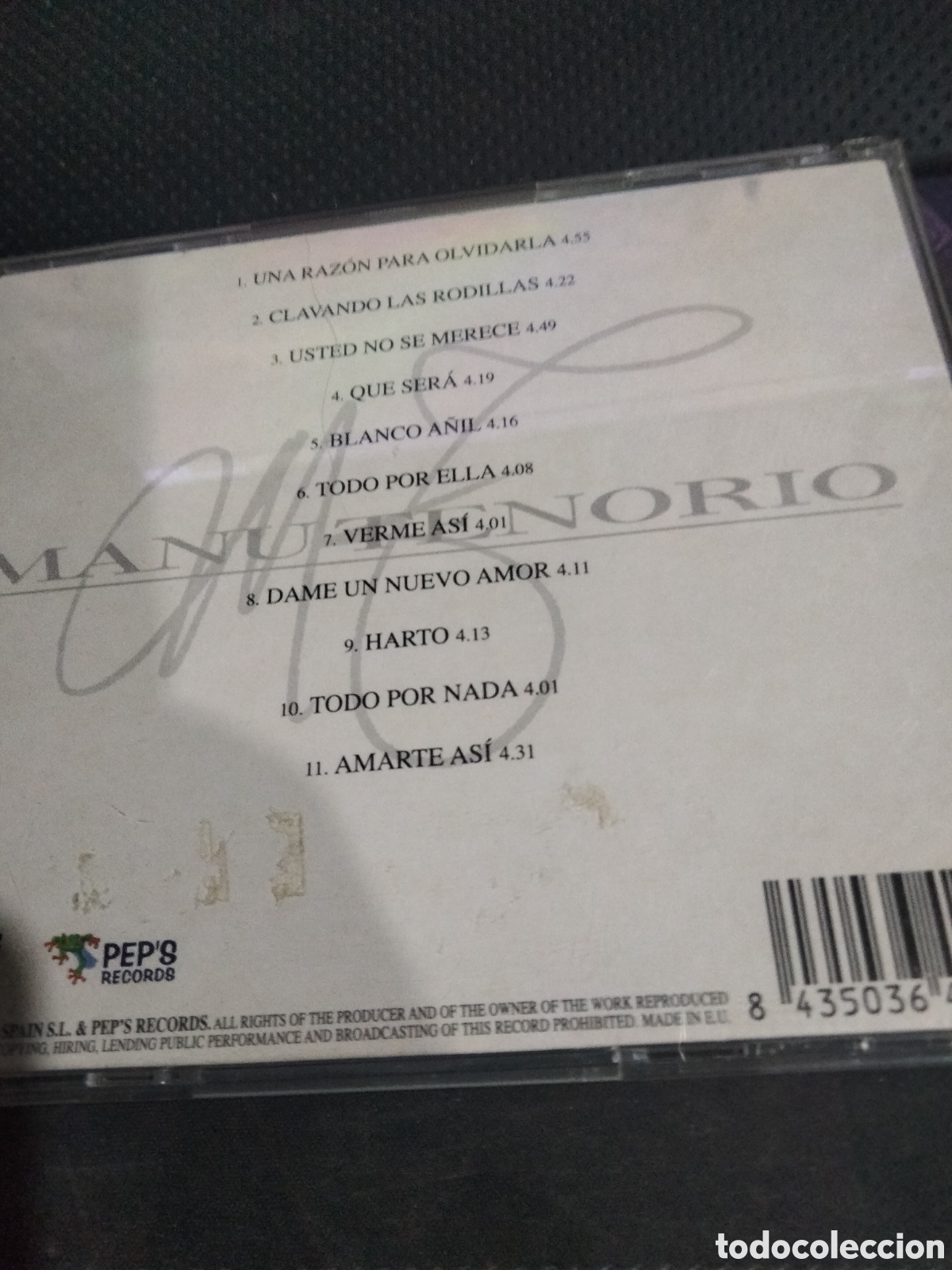 CDs de m&uacute;sica: Manu Tenorio blanco a&ntilde;il -26 - Foto 2