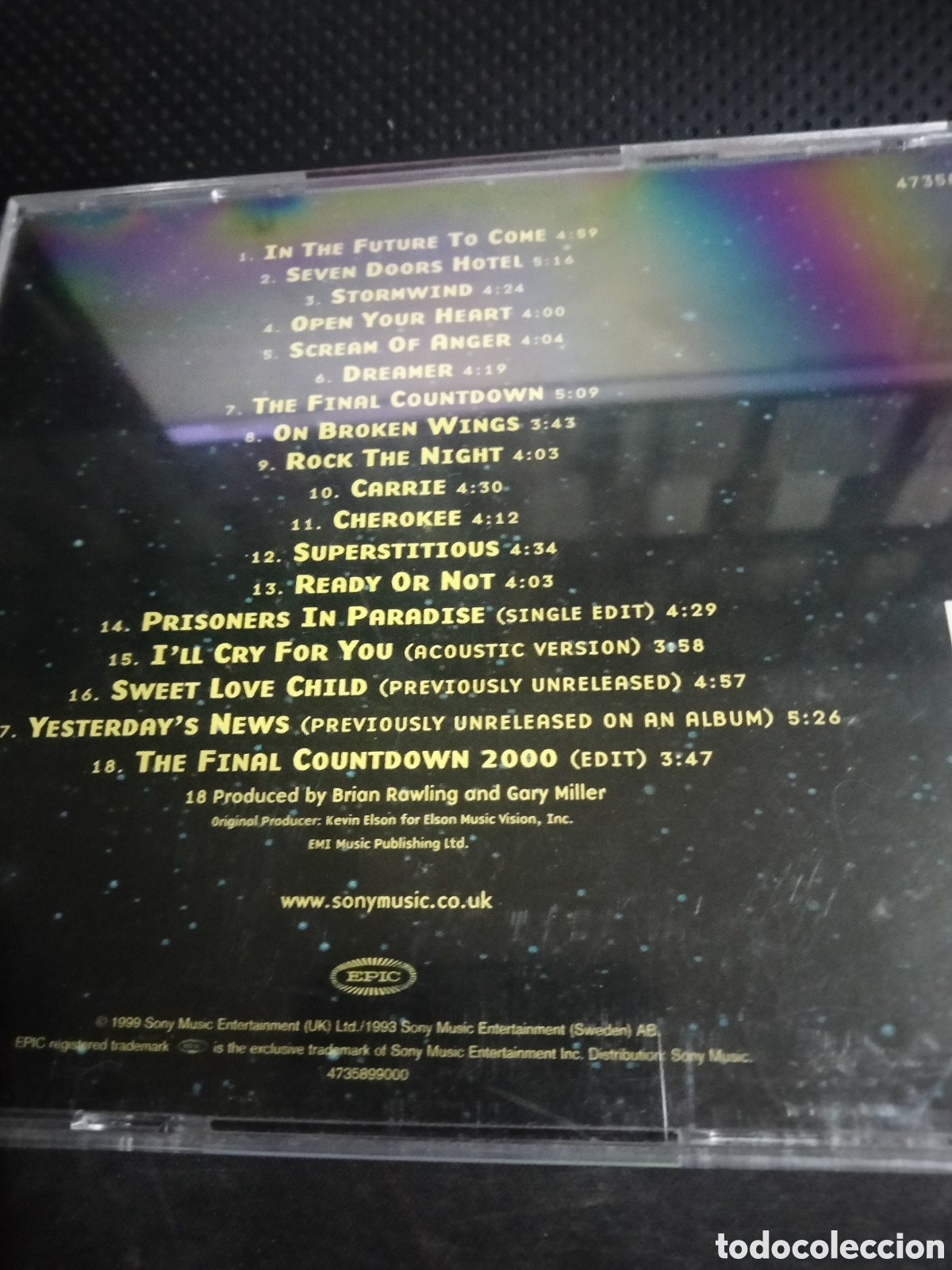 CDs de m&uacute;sica: Europe 1982-2000 ----19 - Foto 2