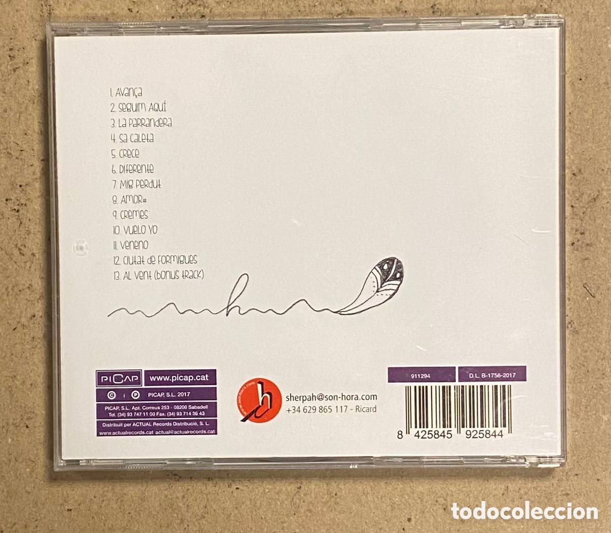 CDs de m&uacute;sica: CD. SHERPAH &ldquo;H&rdquo; (PICAP 2017). - Foto 2