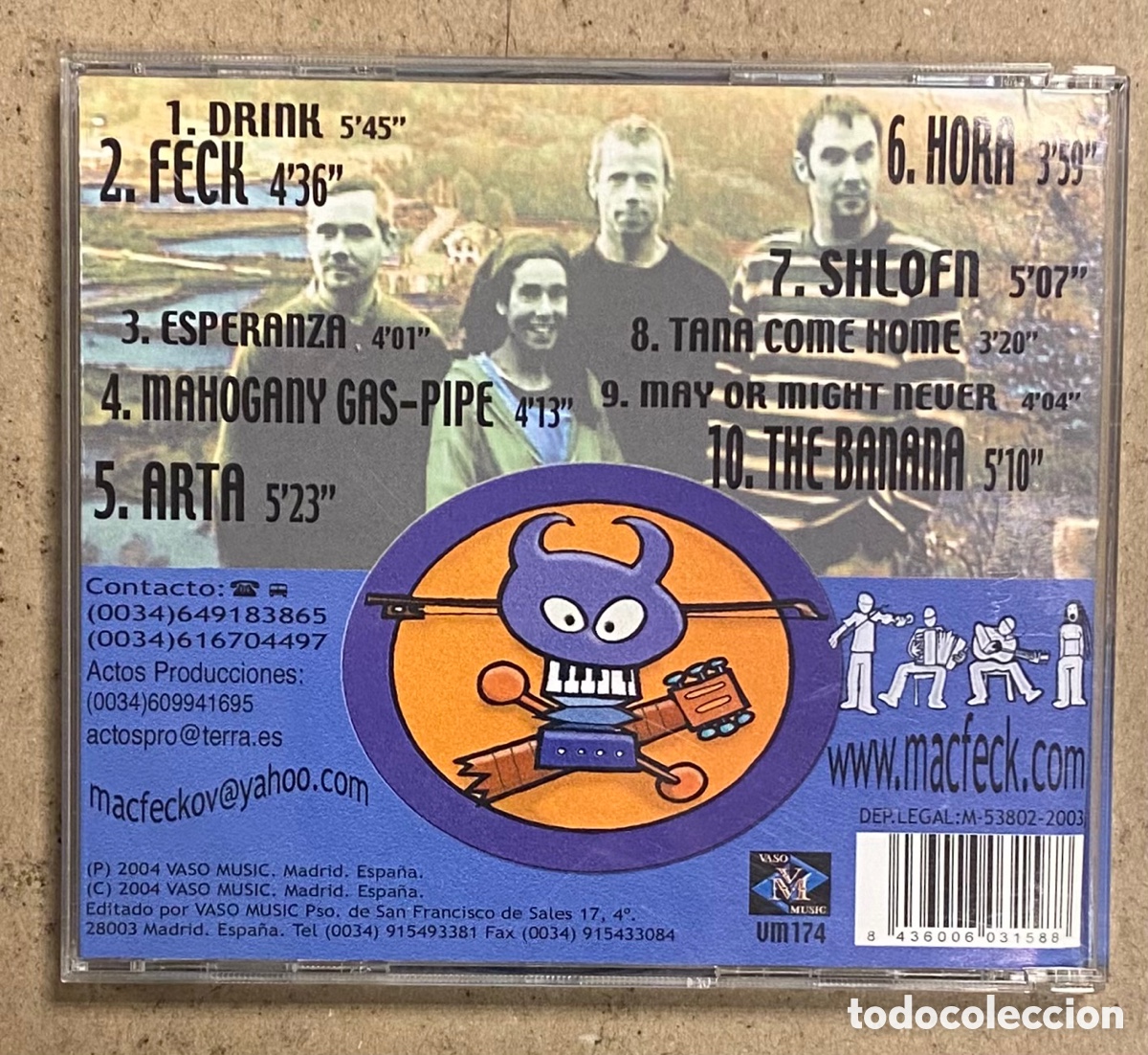 CDs de m&uacute;sica: CD. MACFECK &ldquo;SAVE THE DRAGON&rdquo; (VASO MUSIC 2003). - Foto 2