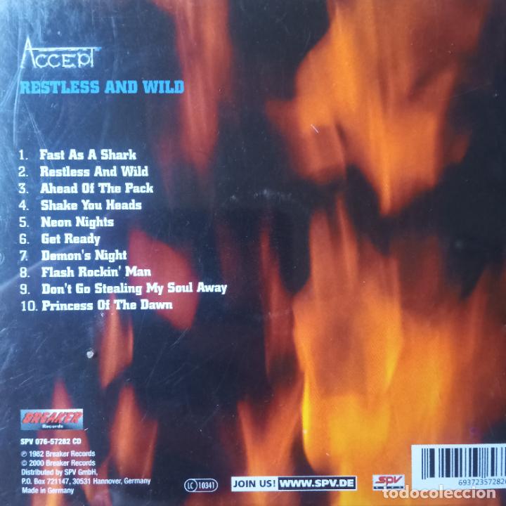 CDs de m&uacute;sica: ACCEPT, RESTLESS AND WILD - CD - Foto 2