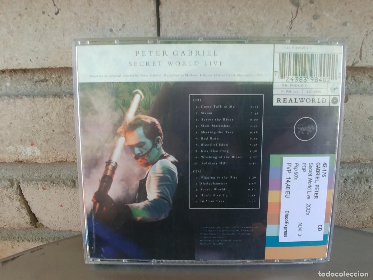 CDs de m&uacute;sica: PETER GABRIEL-CD DOBLE SECRET WORLD LIVE - Foto 3