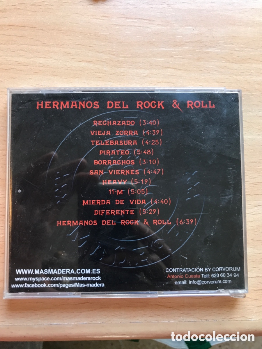 CDs de m&uacute;sica: M&Aacute;S MADERA amigos del rock and roll - cd - Foto 2