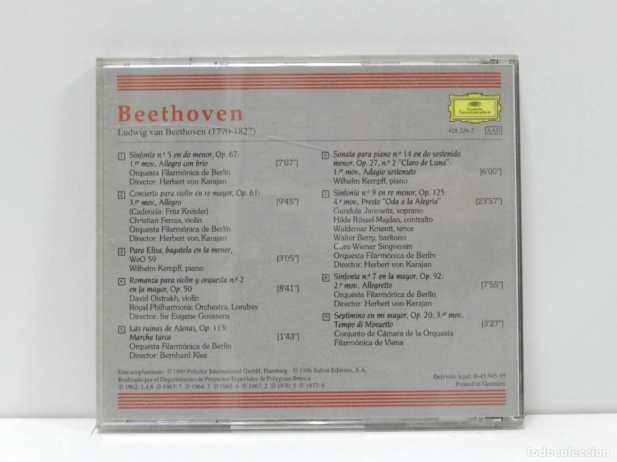 CDs de m&uacute;sica: DISCO CD. Beethoven &ndash; ClasicPasi&oacute;n. COMPACT DISC. - Foto 2