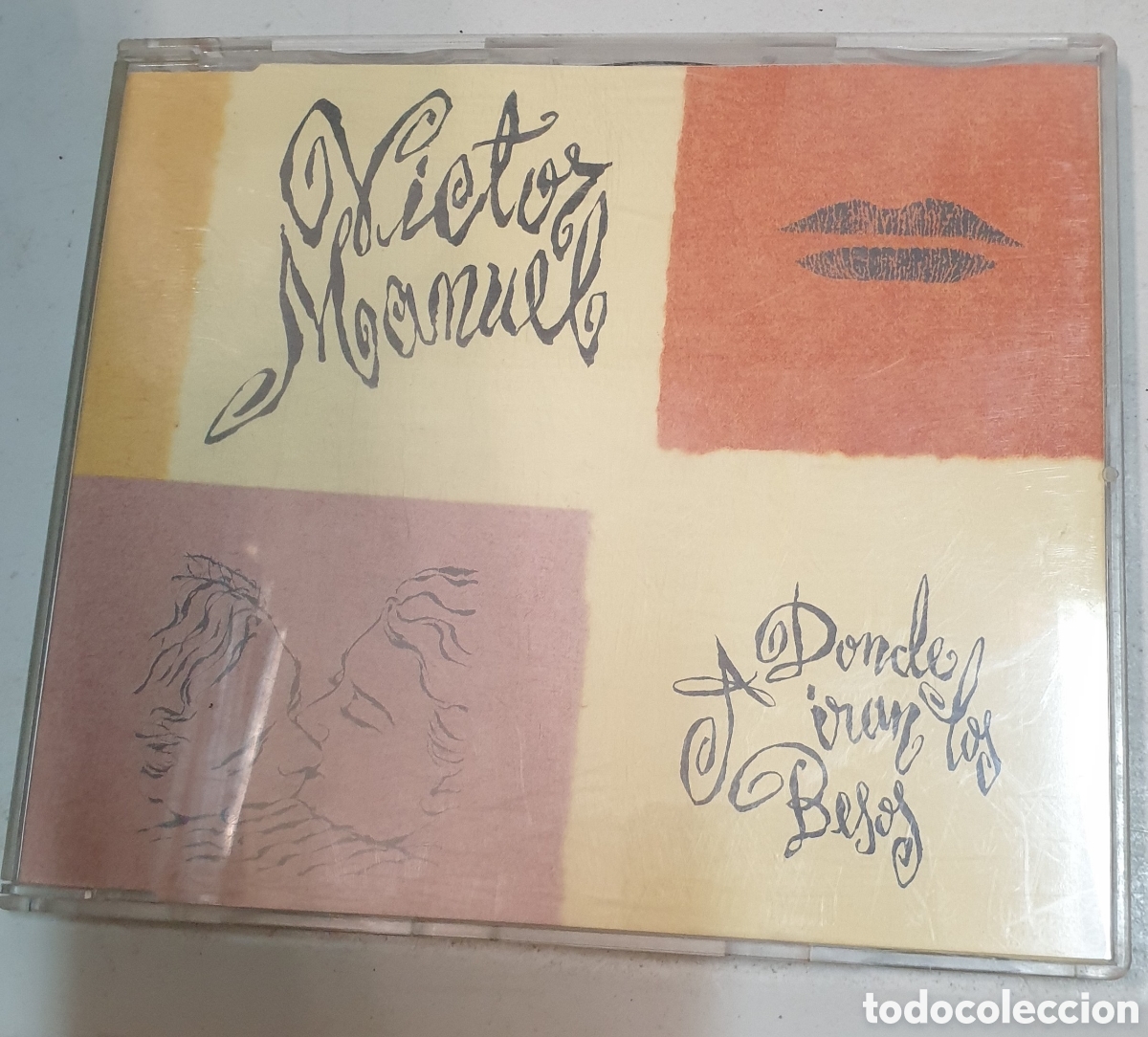 CDs de m&uacute;sica: Victor Manuel - A donde van los besos. Cd single - Foto 1