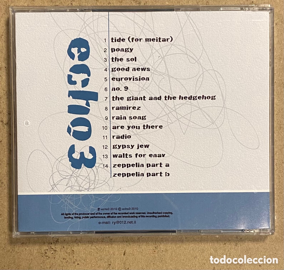 CDs de m&uacute;sica: CD. ECHO 3 &ldquo;ECHO 3&rdquo; (2010). FOLK ISRAEL. - Foto 2