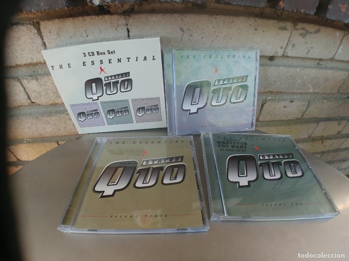 CDs de m&uacute;sica: STATUS QUO-3 CD BOX SET-THE ESSENTIAL - Foto 1