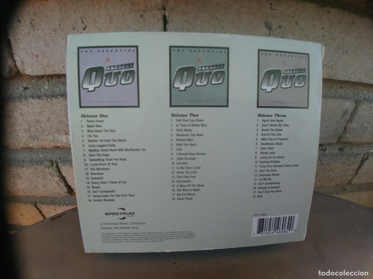 CDs de m&uacute;sica: STATUS QUO-3 CD BOX SET-THE ESSENTIAL - Foto 3