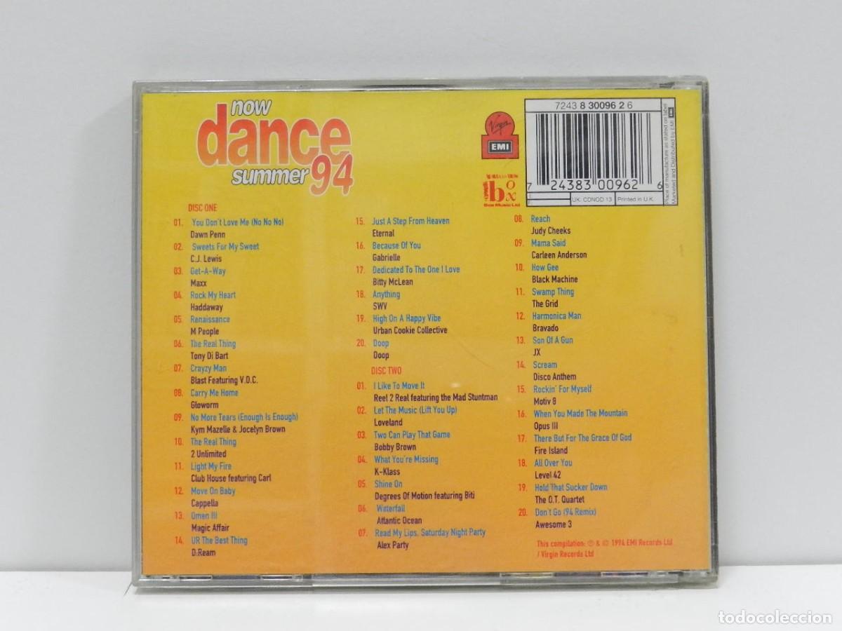 CDs de m&uacute;sica: DISCO 2 X CD. Now Dance Summer 94. COMPACT DISC. - Foto 2